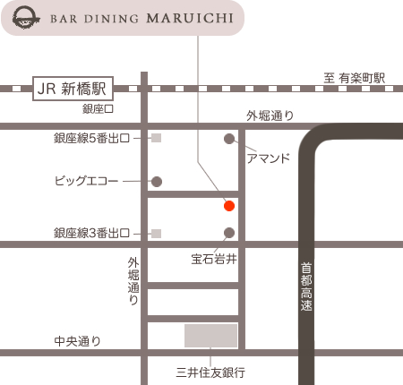 BAR DINING MARUICHI の地図